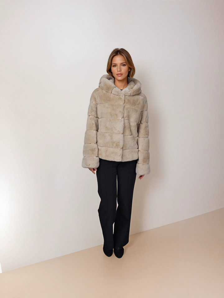 Petrovski, 60 cm. - Hood - Rex - Femmes - Crème