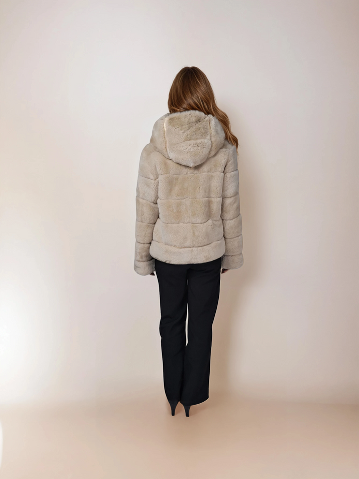 Petrovski, 60 cm. - Hood - Rex - Femmes - Crème