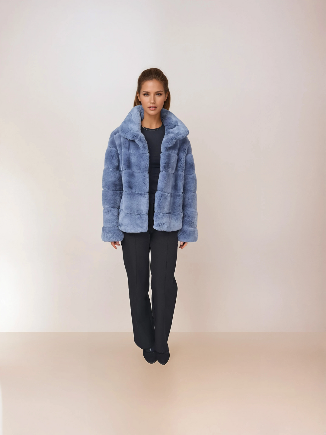 Petrovski, 60 cm. - Collar - Rex - Women - Skye Blue