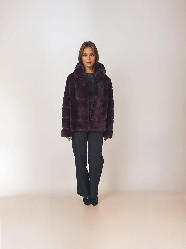 Petrovski, 60 cm. - Collar - Rex - Women - Wine