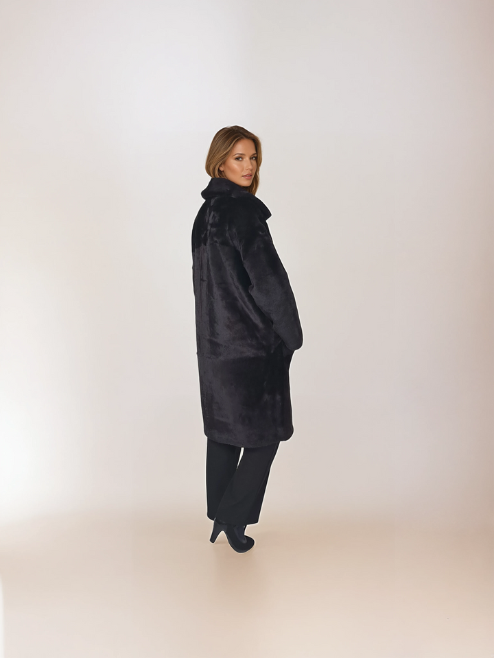 Isilda, 105 cm. - Collar - Nappa Lamb - Women - Dark Brown