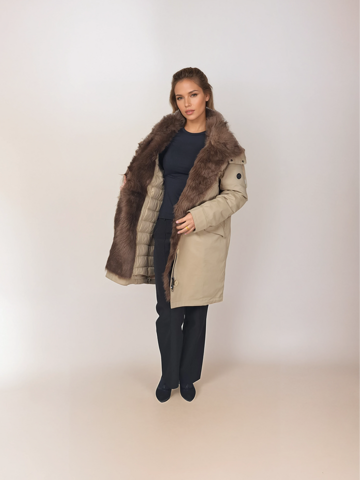 Ivana, 97 cm. - Tekstil - Kvinder - Off White