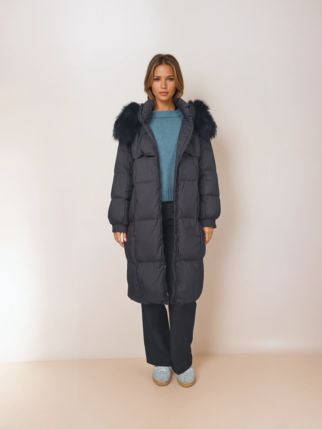 Izon, 105 cm. - Daunen - Damen - Schwarz