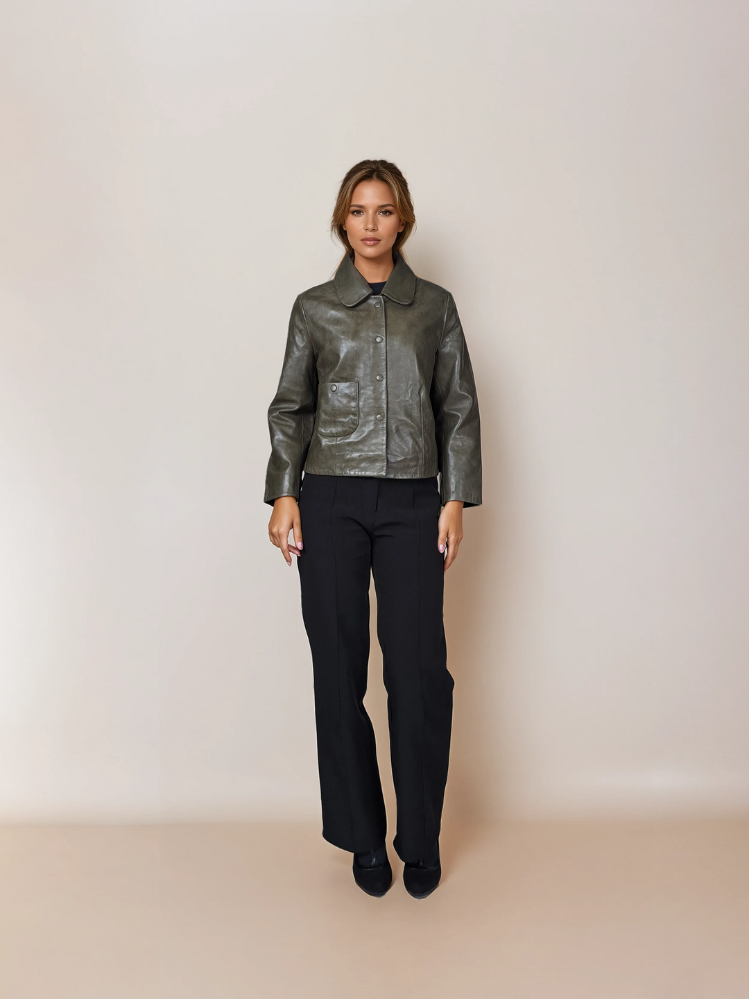 Marley, 53 cm. - Krave - Lamme Luxur Læder - Damer - Oliven