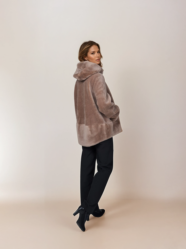 Ilda, 72 cm. - Hood - Air Wool - Women - Chestnut