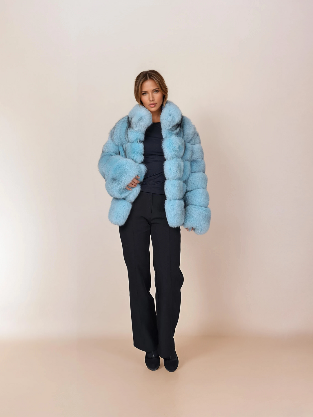 Virginia, 60 cm. - Blauer Fuchs - Damen - Türkis