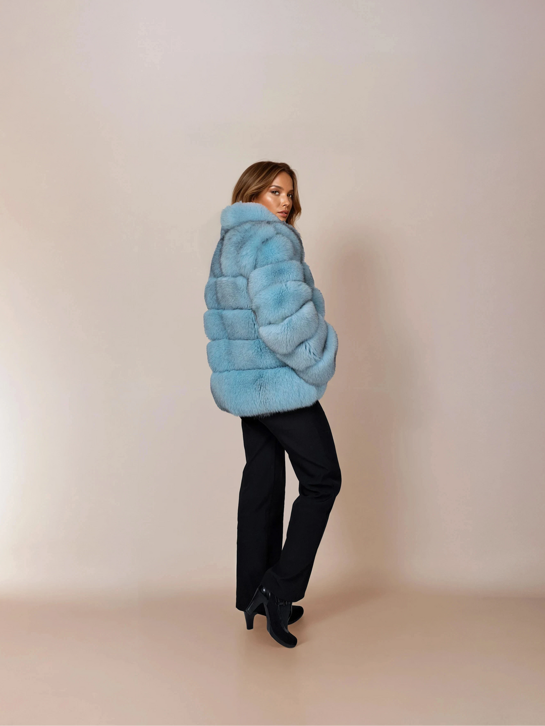 Virginia, 60 cm. - Blauer Fuchs - Damen - Türkis