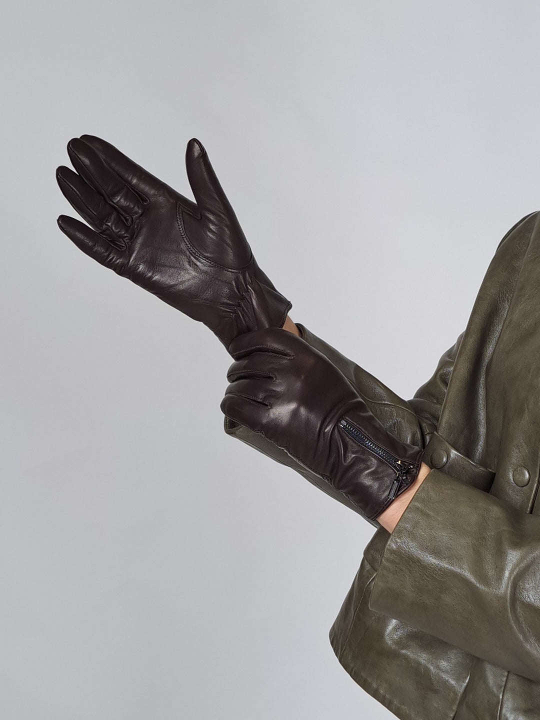 2687-2 Handschuh – Lammleder – Zubehör – Braun – Stampe Denmark