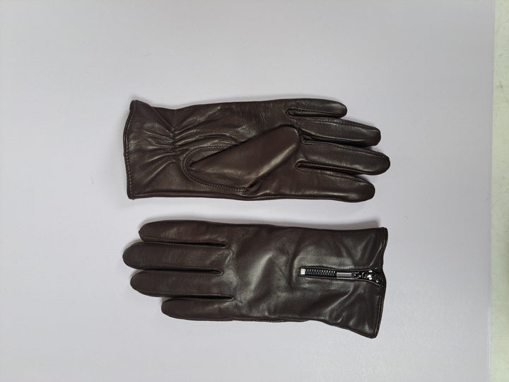 2687-2 Handschoen - Lamb Slink Leather -Accesories - Bruin