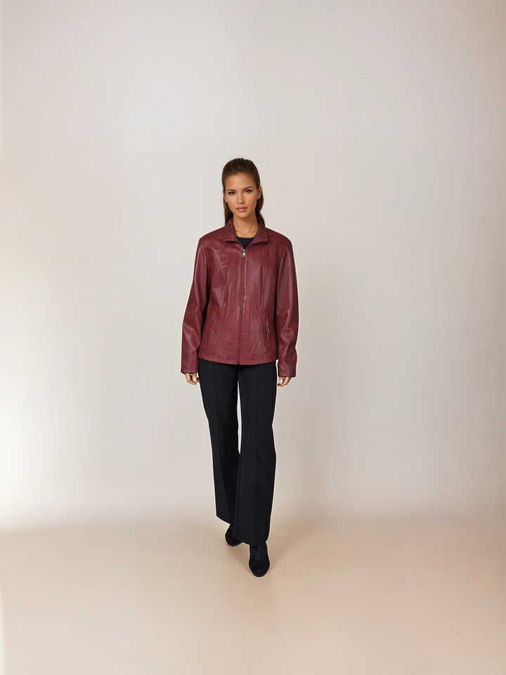 P 14-02 - Mukavuus - Karitsan malli -nahka - naiset - punaiset