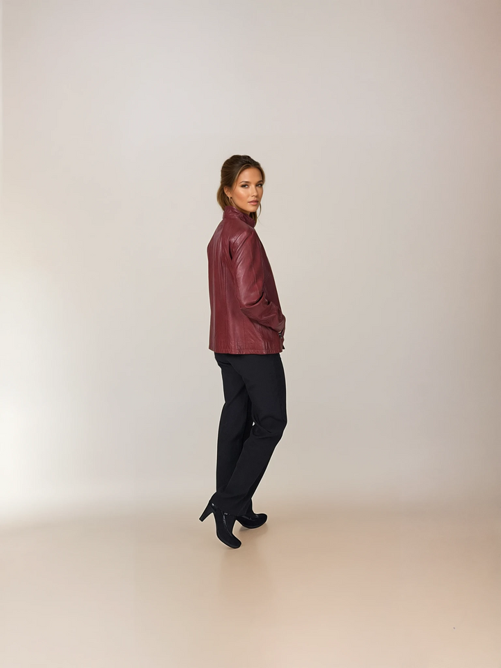 P 14-02 - Mukavuus - Karitsan malli -nahka - naiset - punaiset