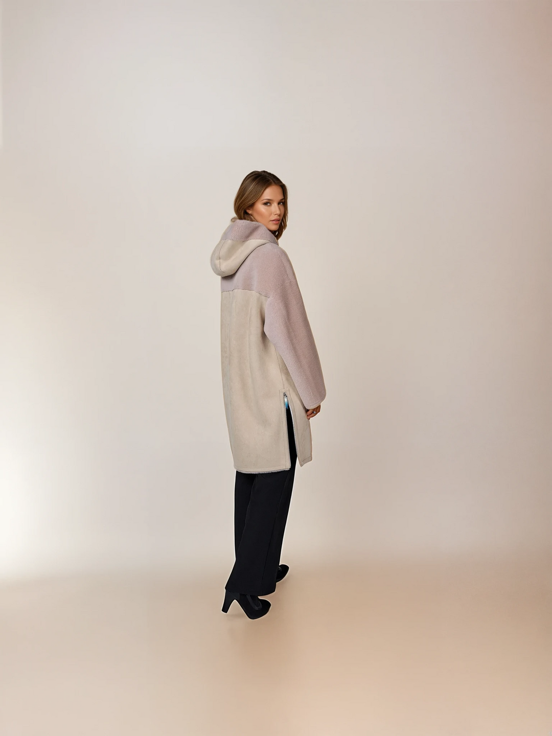 Huguette, 90 cm. - Hood - Laine d'air - Femmes - Péach Puff