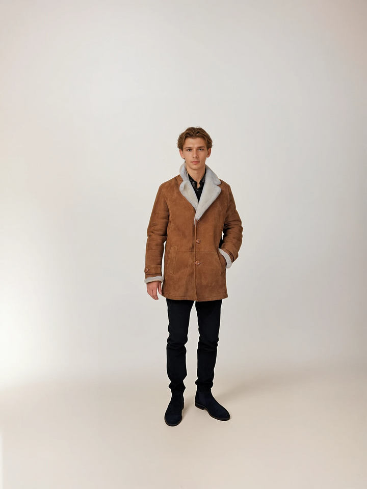 Isidore, 80 cm. - Krave - Ruskindslam - Mand - Cognac