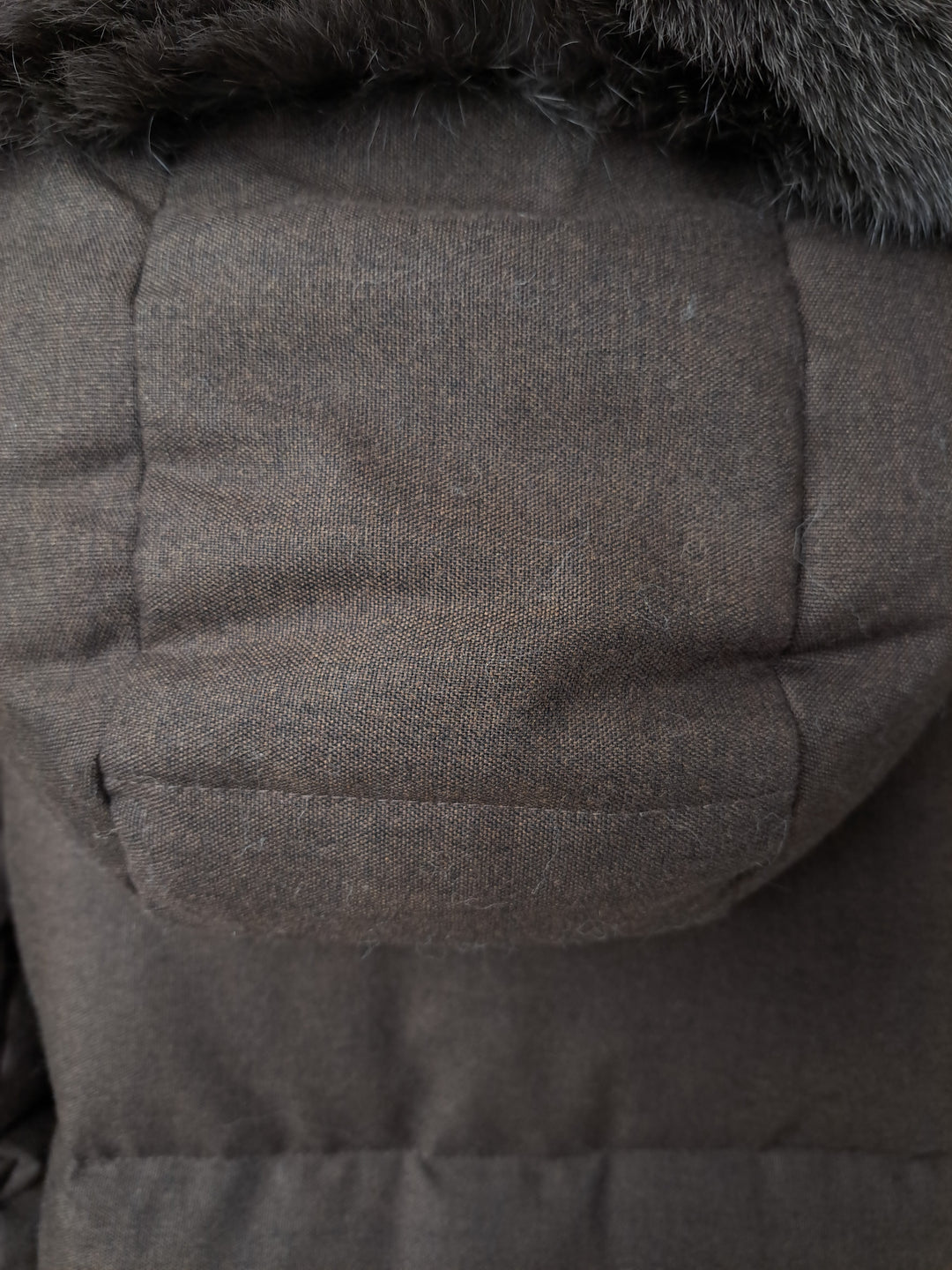 Jadaba, 65 cm. - Kapuze - Daunen - Damen - Braun