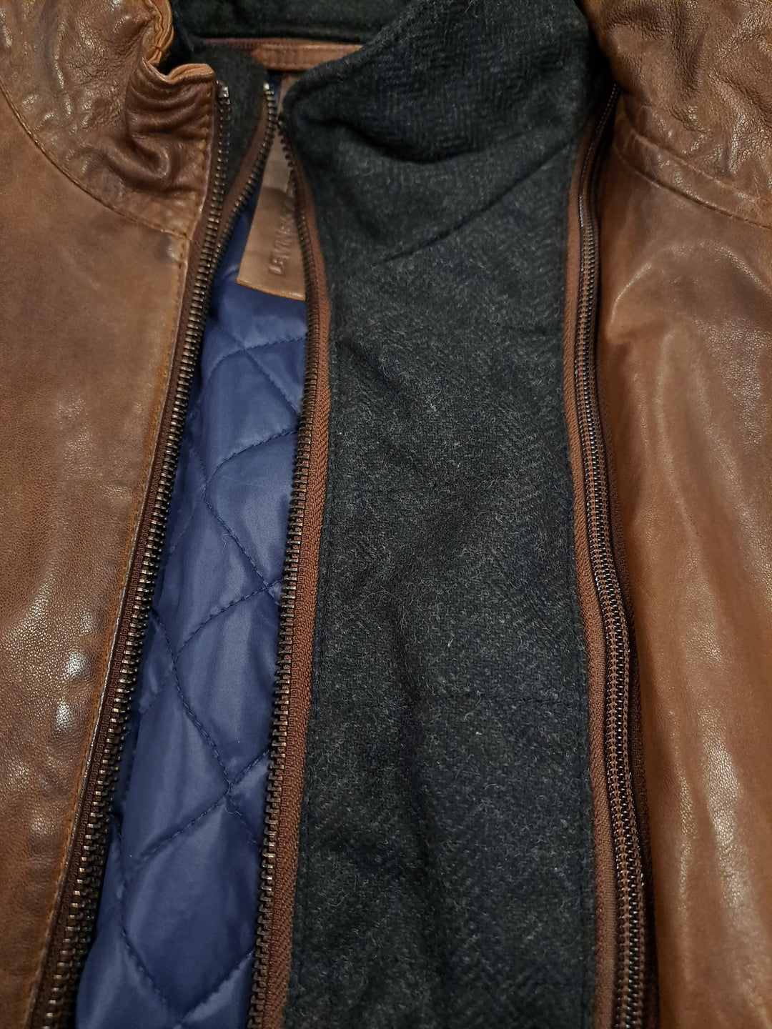 Jean, 70 cm. - Cuir d'Agneau Malli - Homme - Marron Cuivré