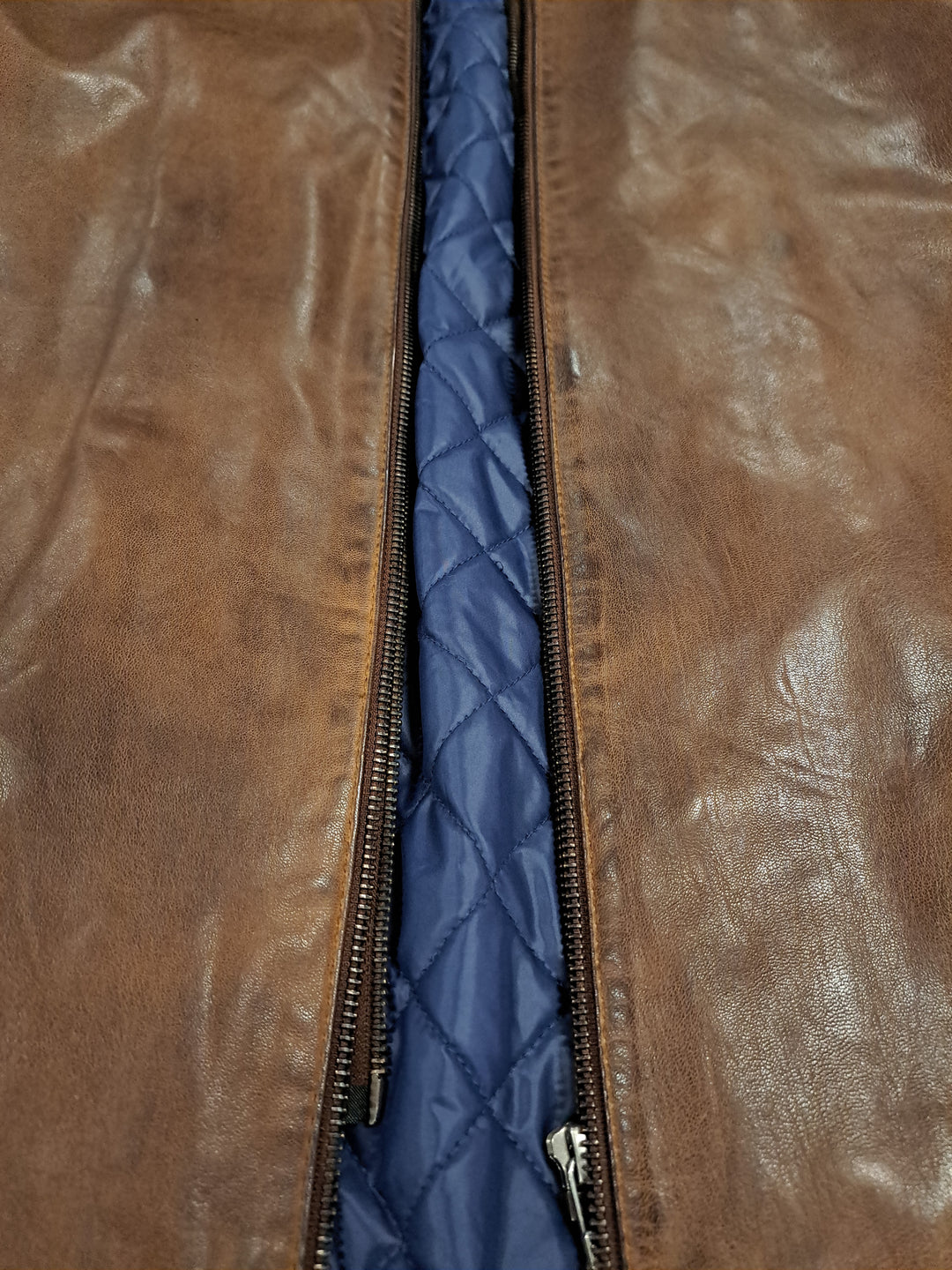 Jean, 70 cm. - Cuir d'Agneau Malli - Homme - Marron Cuivré