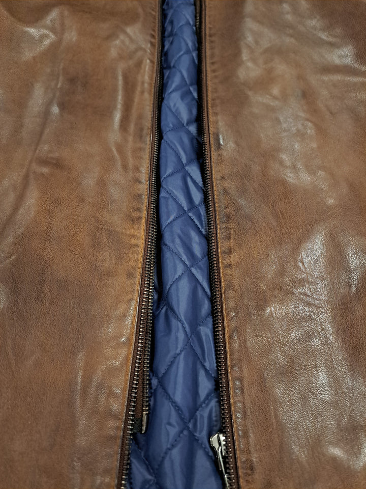Jean, 70 cm. - Cuir d'Agneau Malli - Homme - Marron Cuivré