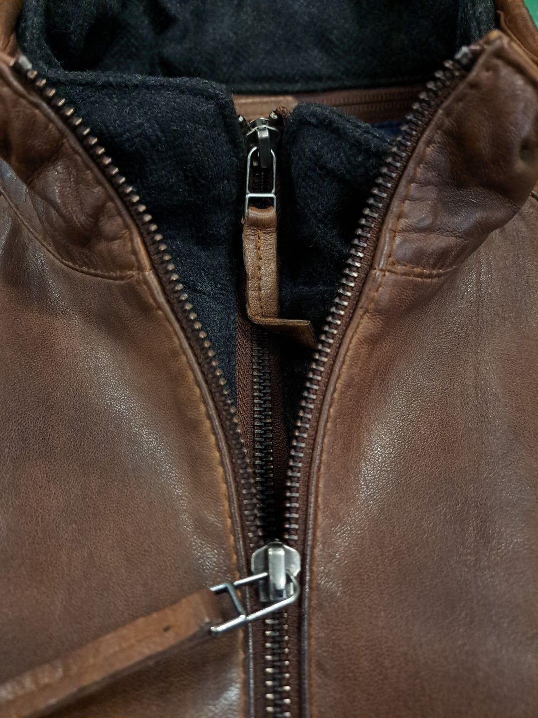 Jean, 70 cm. - Cuir d'Agneau Malli - Homme - Marron Cuivré