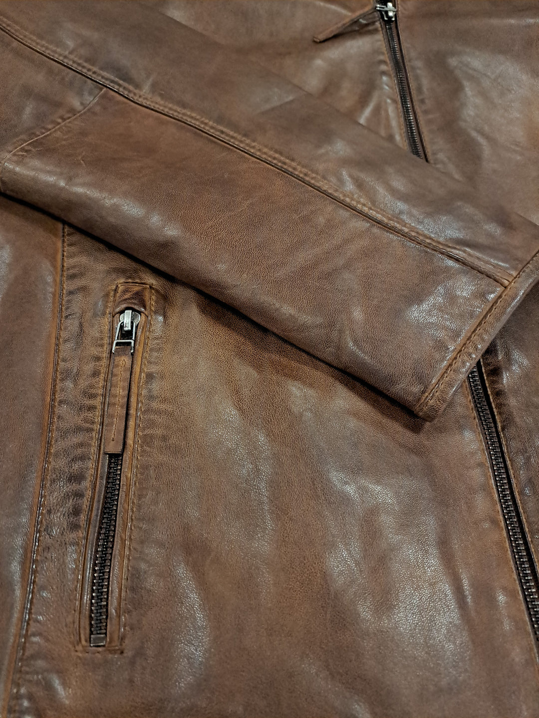 Jean, 70 cm. - Cuir d'Agneau Malli - Homme - Marron Cuivré