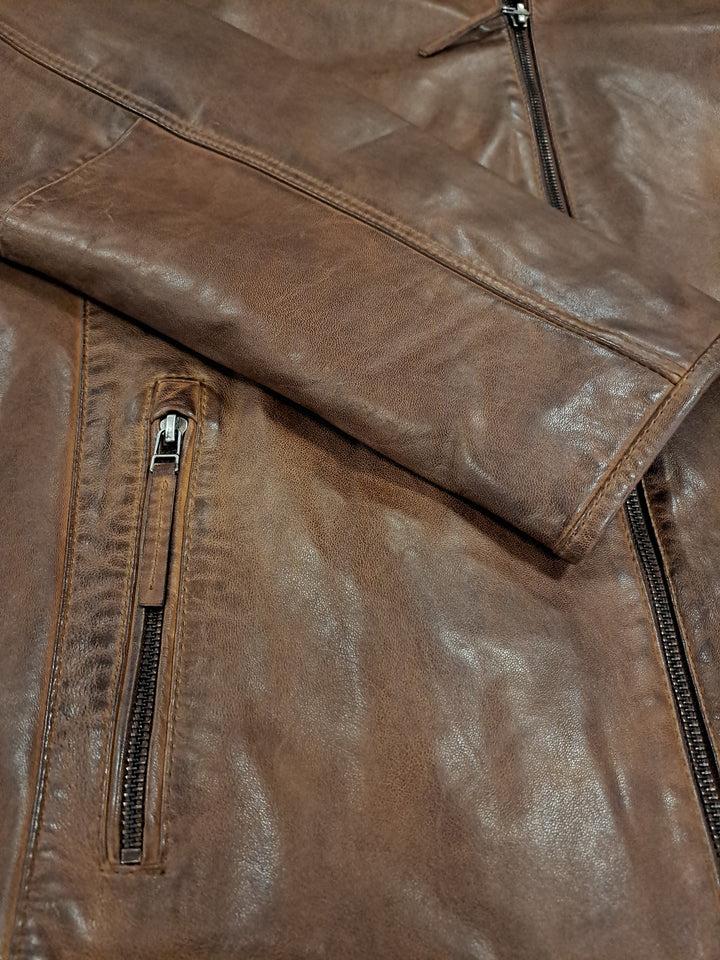 Jean, 70 cm. - Cuir d'Agneau Malli - Homme - Marron Cuivré