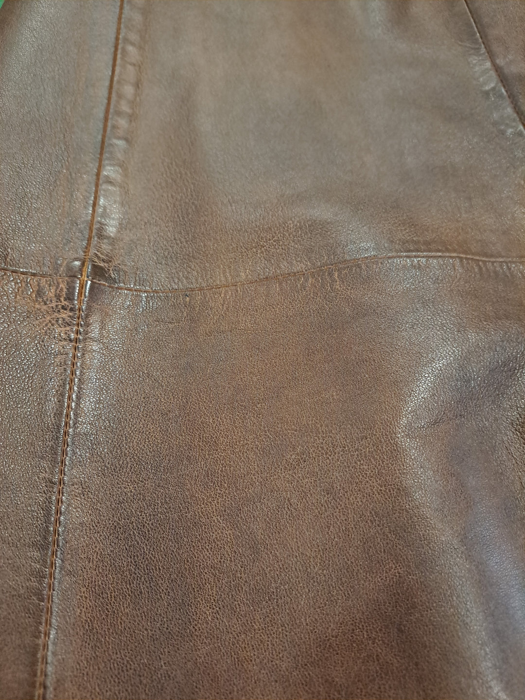 Long Skirt - Lamb Leather - Women - Royal Brown