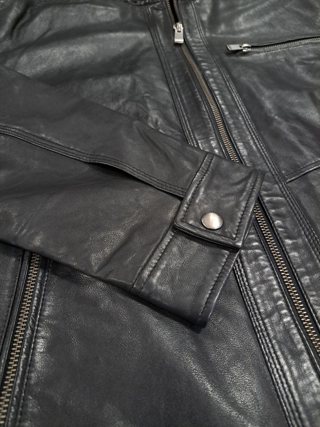 Mens 3535, 68 cm. - Lamb Leather - Man - Black