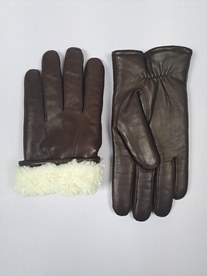 Luvas de 123 m - couro de ovelha - acessórios - marrom
