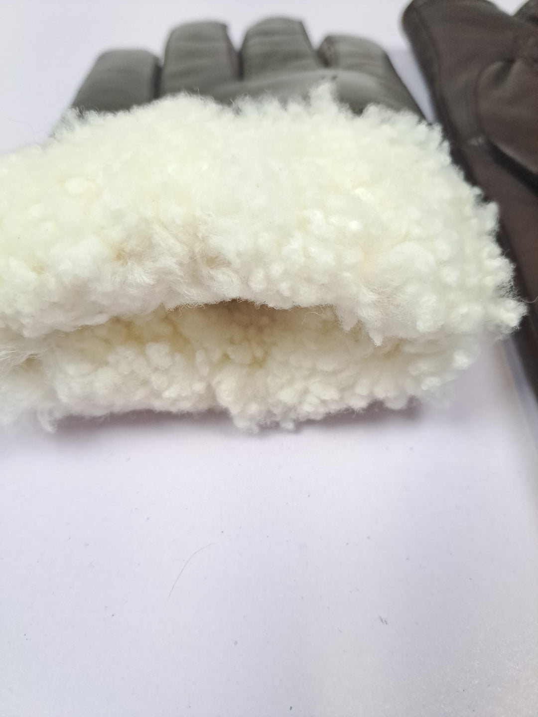 Luvas de 123 m - couro de ovelha - acessórios - marrom