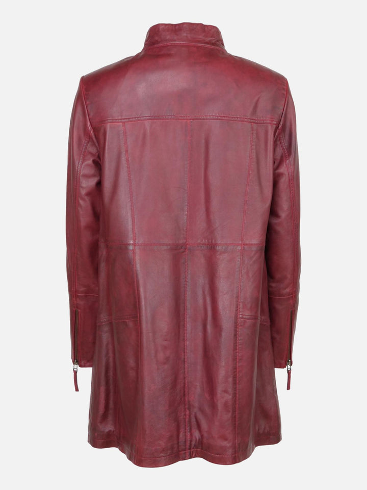 Evena - Comfort - Lamb Copper Leather Jacket - Women - Red