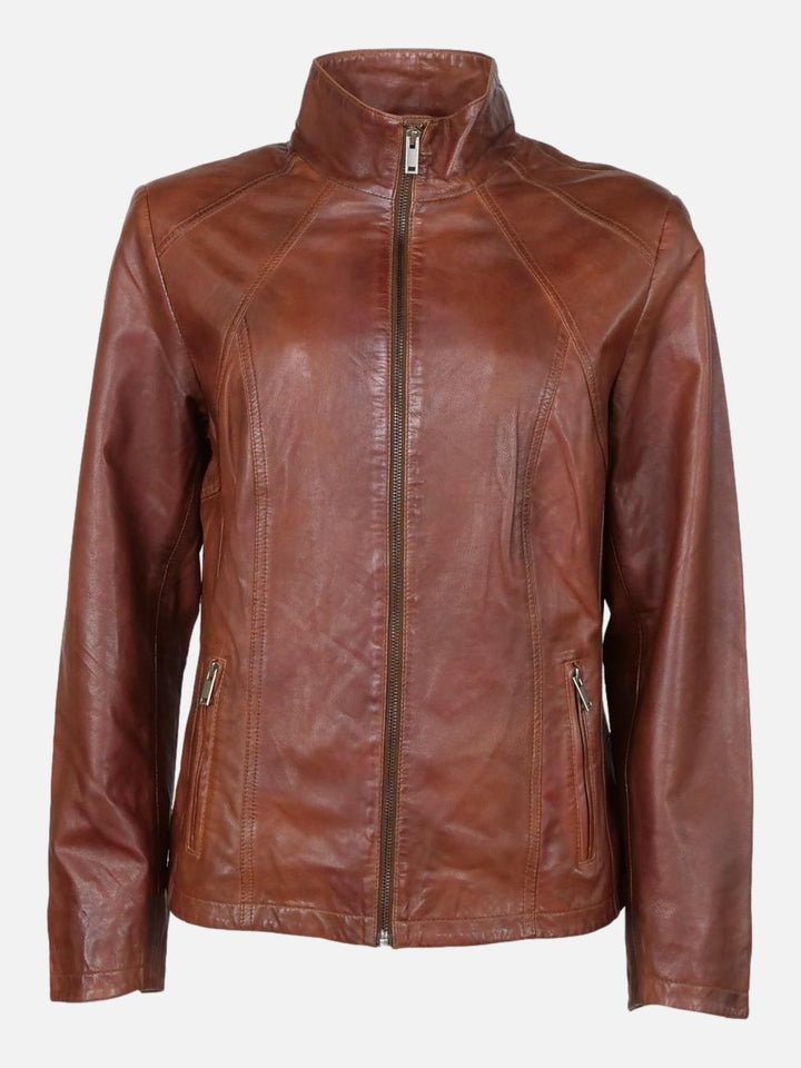 P 14-02 - Comfort, 60 cm. - Lamb Polish Nappa Leather - Cognac