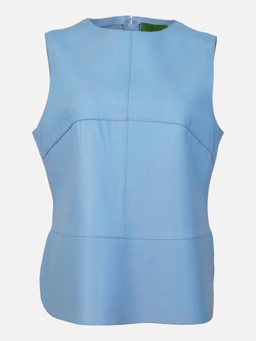 Hope Väst, 59 cm. - Lamb Dior Bonded Leather-Women - Skye Blue