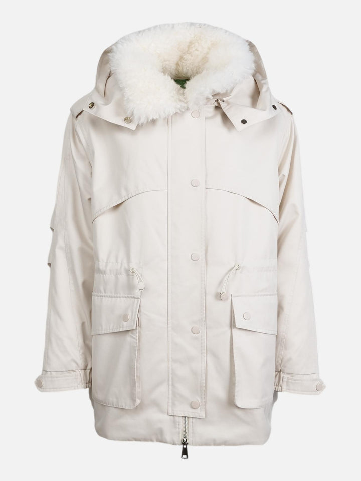 Honfleur, 77cm. OFF WHITE - Textile jacket - Women