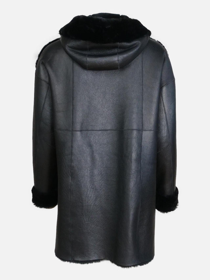 Hazira, 85 cm. - Hood - Nappa Lamb - Women - Black