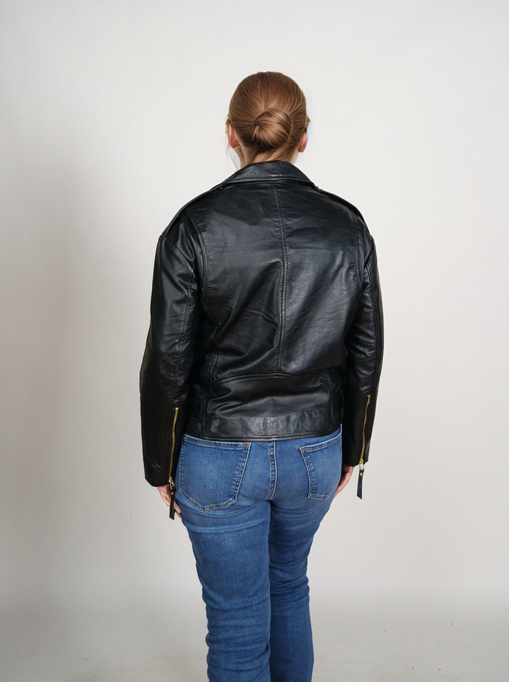PSAG-19 Womens Jacket - Lamb Porto Leather - Women - Black