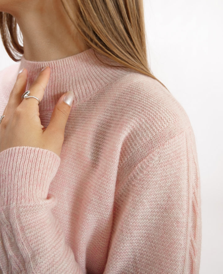 MKI Womens Sweater - 100% PureCashmere - Accesories - Pink