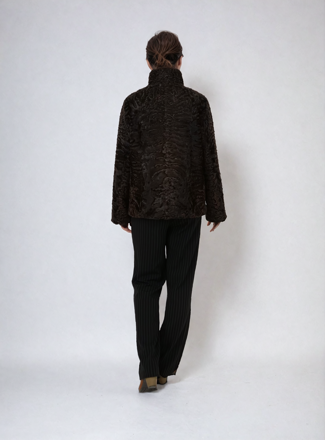 Olise, 65 cm. - Persian Lamb - Women - Brown