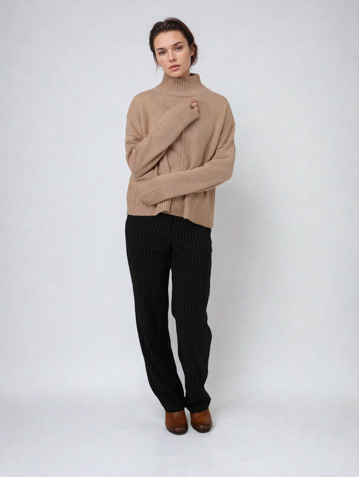 SY-23080 Sweater - 100% PureCashmere - Accesories - Almond