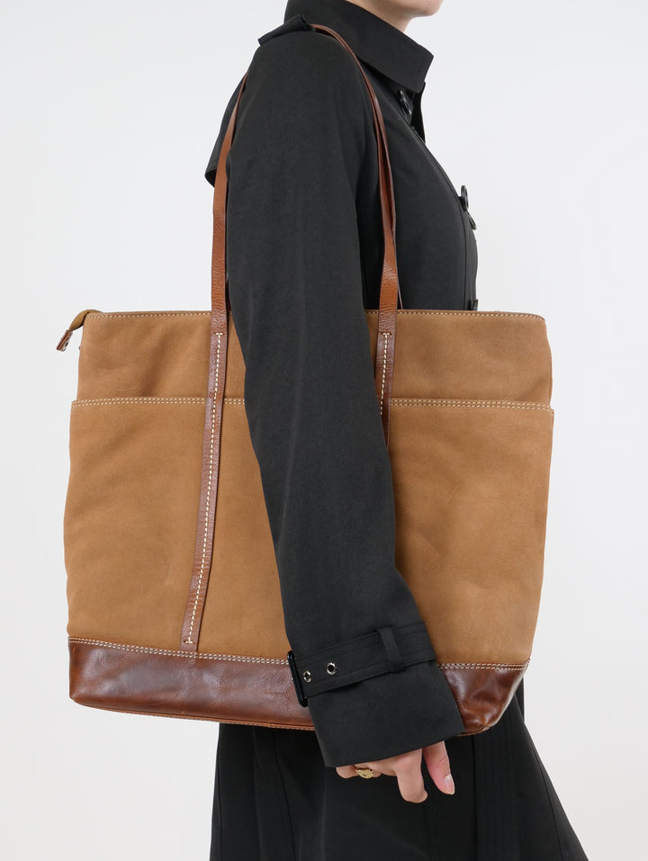 Tote Shopper 14848 - Ruskindstaske - Tilbehør - Cognac