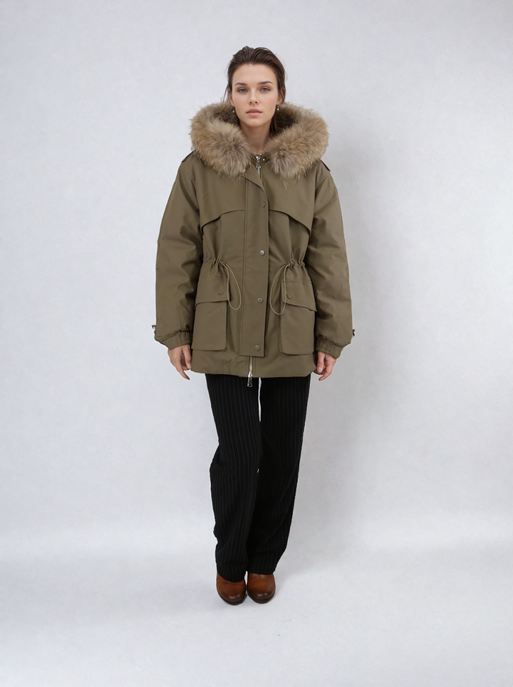 Gigi, 77 cm. - Hood - Textile - Women - Army