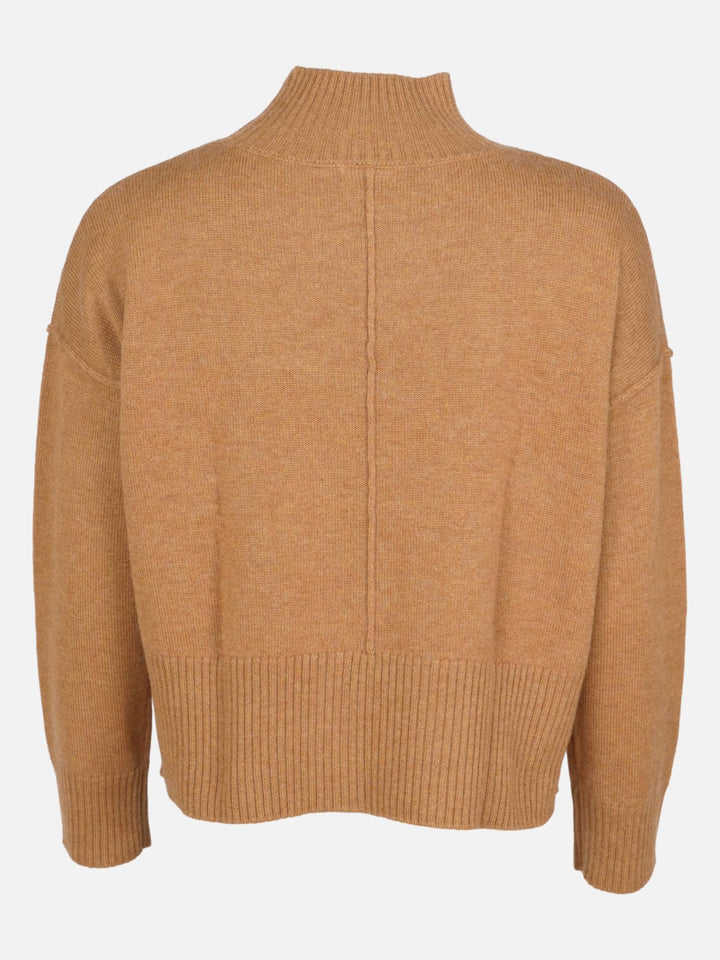 SY-23080 Pullover – Hemd aus 100 % Wolle – Damen – Walnuss