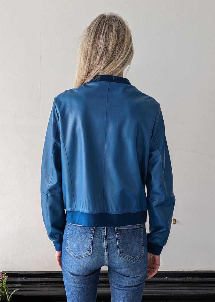 Basta, 51 cm. - Lamb Dior Leather Jacket - Women - Sea Port