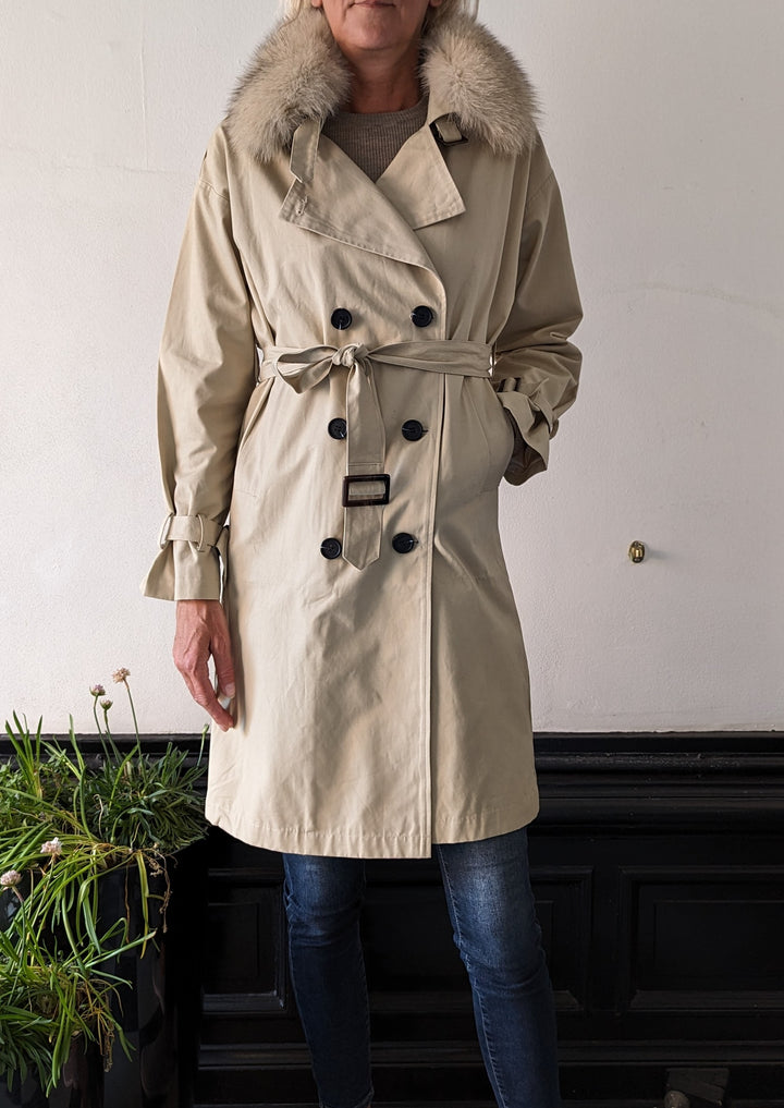 Gazia - Trench coat - Dame - Beige