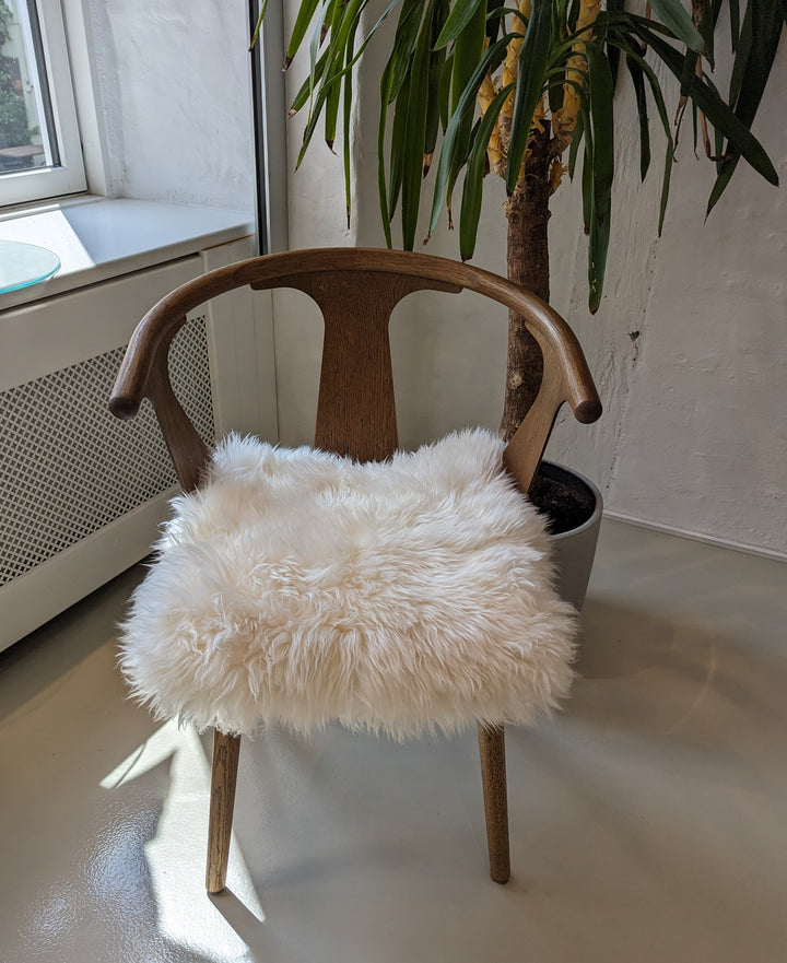 Chair Pad 40*40 cm. - Sheep Skin - Accesorries - White