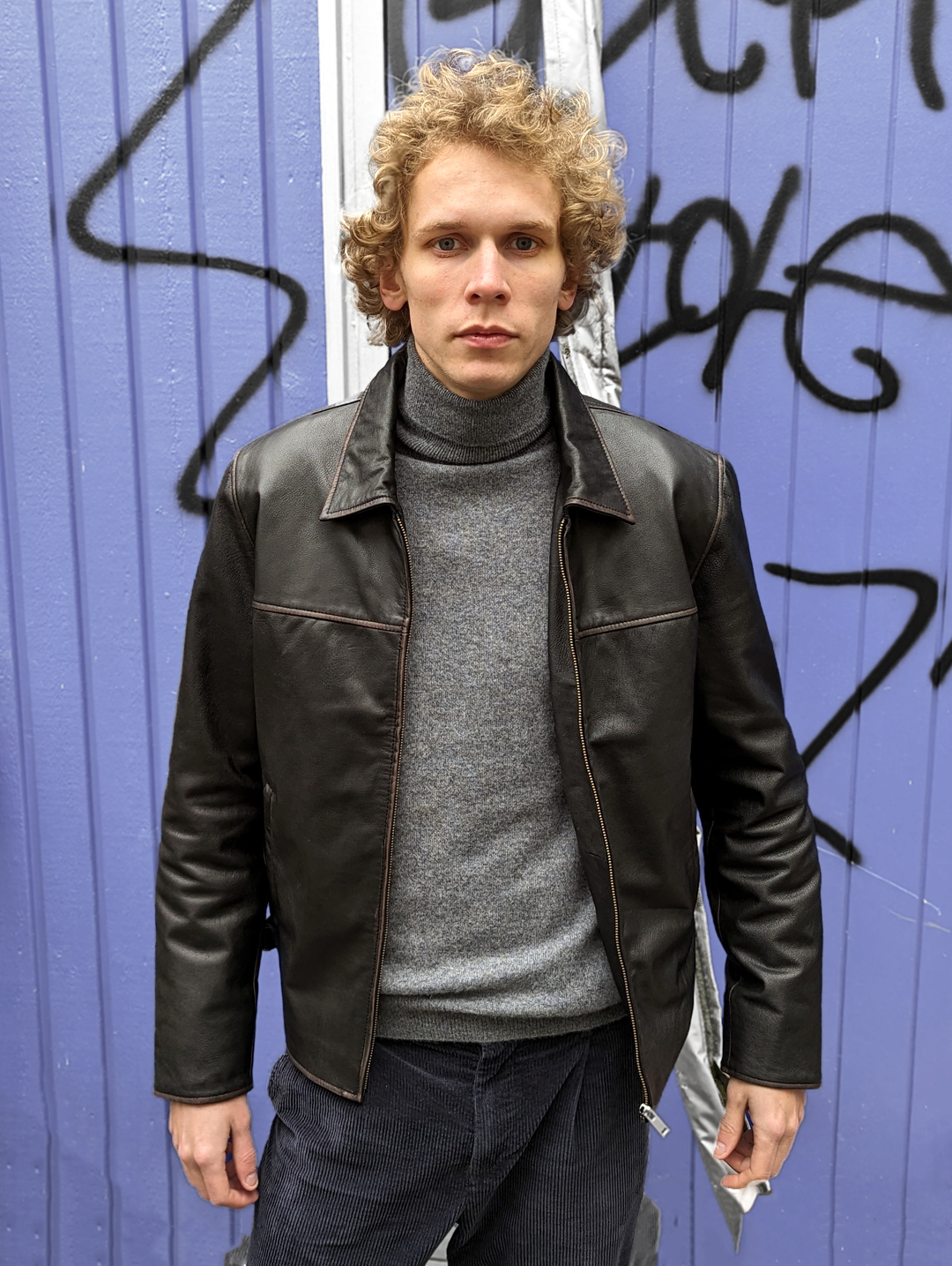 Michael kors james dean leather jacket discount