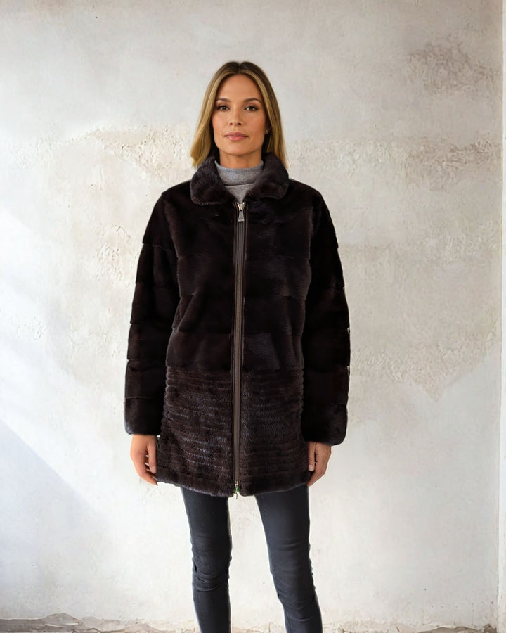 Thea, 80 cm. - Mink - Dam - Svart 