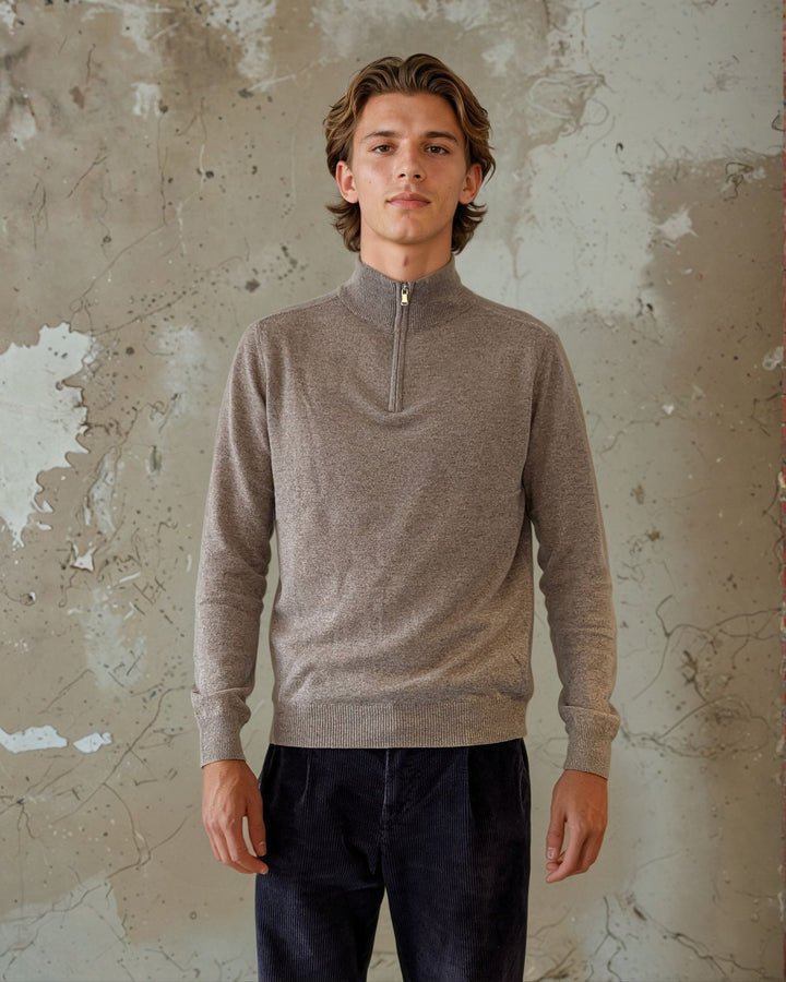 SY -1568 Mens - 100% Cashmere - Men - Oak