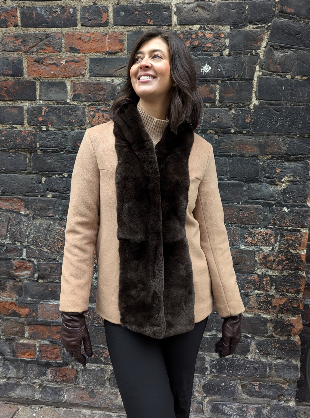 Harol, 70 cm. - Krage - Ull & Kashmir - Dam - Kamel