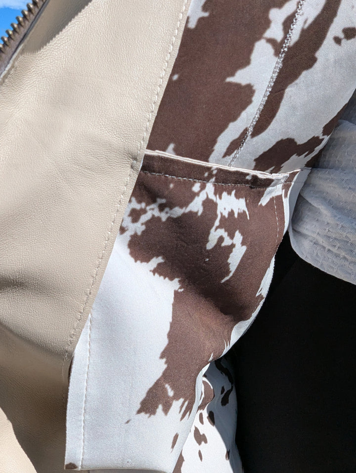 Elva, 96 cm. - Lamb Dior Læder - Damer - Sand