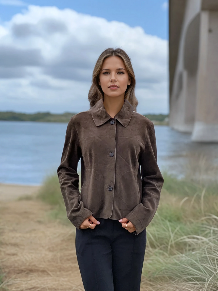 Vida, 53 cm. - Gede ruskindslæder - Dame - Oliven