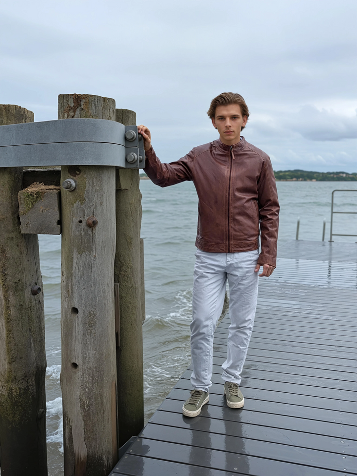 Bravo - Lamme Malli Læder - Mand - Kobberbrun